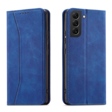 MG Magnet Fancy bőr könyvtok Samsung Galaxy S22 Plus, kék tok és táska