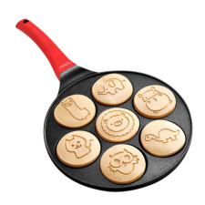 MG Pancakes Animals palacsintasütő 26.5cm, fekete/piros edény