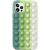 MG Pop It szilikon tok iPhone 12 Pro Max, zöld/fehér
