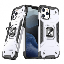 MG Ring Armor műanyag tok iPhone 13, ezüst tok és táska