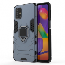 MG Ring Armor műanyag tok Samsung Galaxy M31s, kék tok és táska