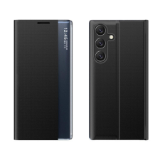 MG Sleep Case könyv tok Samsung Galaxy S25 Plus, fekete tok és táska
