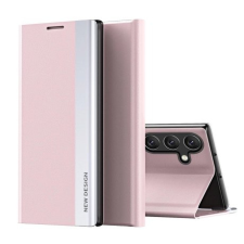 MG Sleep Case Pro könyv tok Samsung Galaxy S25 Edge, rózsaszín tok és táska