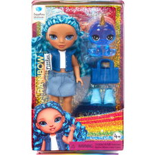 MGA Entertainment Rainbow High Littles Sapphire Kék ruhás baba kiegészítőkkel (531197-EUC) baba
