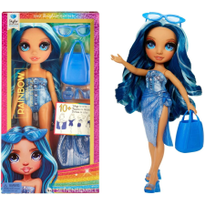 MGA Entertainment Rainbow High Swim & Style Skyler baba kék ruhában (507307-EUC) baba