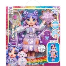 MGA Entertainment Rainbow High Winter Wonderland Violet Lila ruhás baba kiegészítőkkel (120865-EUC) baba