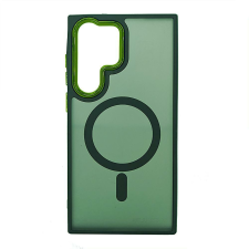 MH Protect Magsafe Samsung Galaxy S25 Ultra TPU/PC tok (vezetéknélküli töltéshez) zöld tok és táska