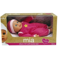  Mia puha baba - 25 cm többféle (62649) baba