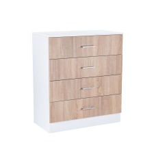  Miami komód 4 fiókos 80x92 cm sonoma tölgy-fehér bútor