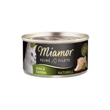 Miamor Feine Filets Naturell Chicken&Vegetables 80g macskaeledel
