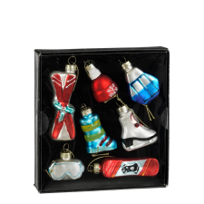 Mica Decorations Téli sport mintás Karácsonyfa díszszett karácsonyi dekoráció