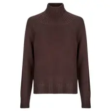 MICHAEL KORS MICHAEL Michael Kors Pulóverek SOLID TNK EASY SWEATER Barna EU S