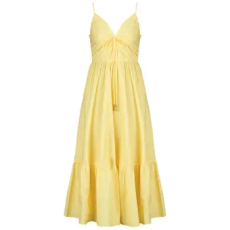 MICHAEL KORS MICHAEL Michael Kors Rövid ruhák POPLIN MIDI DRESS Citromsárga EU XS