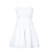 MICHAEL KORS MICHAEL Michael Kors Rövid ruhák POPLIN SMOCKED MINI DRESS Fehér EU XL