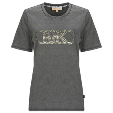 MICHAEL KORS MICHAEL Michael Kors Rövid ujjú pólók CROP GWSH EMPIRE STUD TEE Fekete EU L