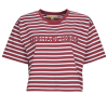 MICHAEL KORS MICHAEL Michael Kors Rövid ujjú pólók YD STRIPED CROP LOGO TEE Bordó EU M