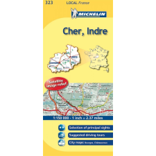 MICHELIN 323. Cher / Indre térkép 0323. 1/150,000 térkép