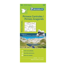 Michelin Éditions des Voyages Pirineos Centrales Zoom Map 145 idegen nyelvű könyv