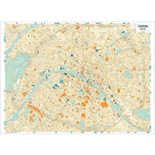 MICHELIN Paris Plan falitérkép (laminated French text) 9059. 1/10,000 térkép