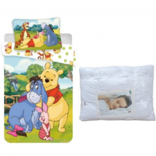 Micimackó Disney Micimackó ágynemű szett ovis 100x135cm, 40x60 cm lakástextília