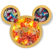 Mickey desszert doboz - szappanrózsával és happy moments mini mixxel ajándéktárgy