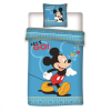 Mickey Disney Mickey Let's Go ágyneműhuzat 140×200cm, 63×63 cm microfibre