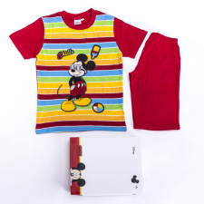 Mickey egér kisfiú pamut pizsama - rövid ujjú pizsama - nyári együttes - piros - 122 gyerek ruha szett