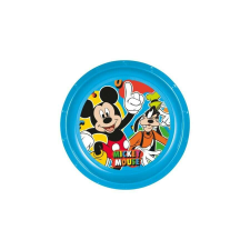 Mickey Egeres Műanyag Kék Lapostányér babaétkészlet