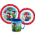 Micro Super Mario étkészlet, micro műanyag szett bögrével 350 ml