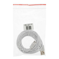 MIcro USB kábel 2m-es fehér kábel és adapter