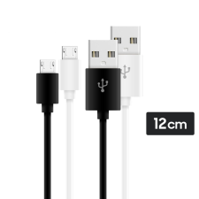  Micro USB töltőkábel 12 cm kábel és adapter