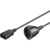 Microconnect C14 apa - schuko anya tápkábel 1.8m (PE130200)