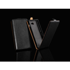 Microsoft Lumia 435/532, Lefele nyíló flip tok, fekete tok és táska