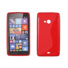 Microsoft Lumia  535, Szilikon tok, S-Case, piros tok és táska