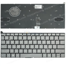 Microsoft Surface Laptop Go 1943 gyári billentyűzet (US kiosztás, szürke) laptop alkatrész