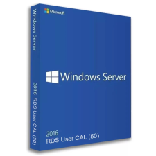Microsoft Windows Server 2016 RDS User CAL (50 felhasználó / Lifetime) (Elektronikus licenc) operációs rendszer