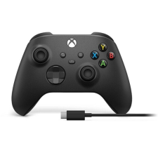  Microsoft Xbox Wireless Controller + kábel Windows számára, fekete (1V8-00002) játékvezérlő
