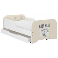  MIKI gyerekágy 140x70cm  matraccal és ágyneműtartóval - baby bear gyermekágy