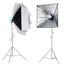 Mikrosat 60x60 cm-es nyitható softbox E27 foglalattal SB107 (fénycső nélkül) stúdió lámpa