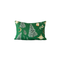  Mikroszálas párnahuzat GREEN CHRISTMAS 50x70 cm, zöld lakástextília