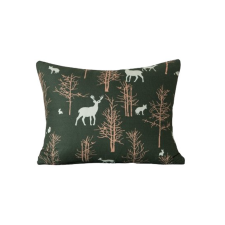  Mikroszálas párnahuzat OAK DEER 40x50 cm, sötétzöld lakástextília