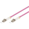 MIKROTIK Fiber Optic LC/UPC Összekötő Rózsaszín 1m FPC-LCU-LCU-OM4-1M-D