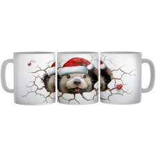  Mikulás sapkás hód - Bögre bögrék, csészék