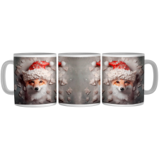  Mikulás sapkás róka - Bögre bögrék, csészék