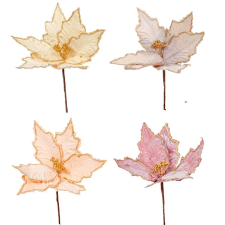  Mikulásvirág pick aranyozott 27cm dekorációs kellék