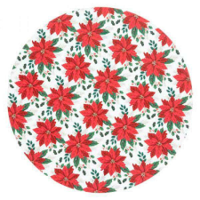 Mikulásvirágos karácsonyi tányéralátét - kerek 35 cm konyhai eszköz