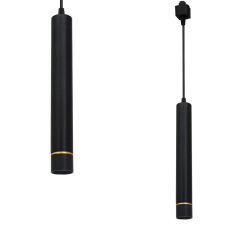 MILAGRO 1 fázisú sínfüggő lámpa TRACK LIGHT PENDANT Black Gold 3W LED Milagro világítás