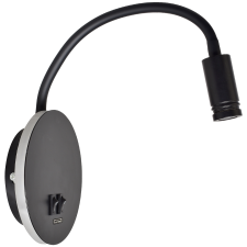 MILAGRO Base fekete LED fali lámpa  (MIL-ML6354) LED 1 izzós IP20 világítás