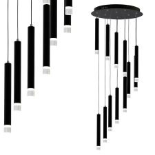 MILAGRO Carbon fekete LED függesztett lámpa (MIL-ML6161) LED 1 izzós IP20 világítás