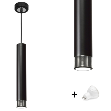 MILAGRO DANI fekete / ezüst függőlámpa (MLP6231) 1xGU10 + ajándék LED izzó világítás